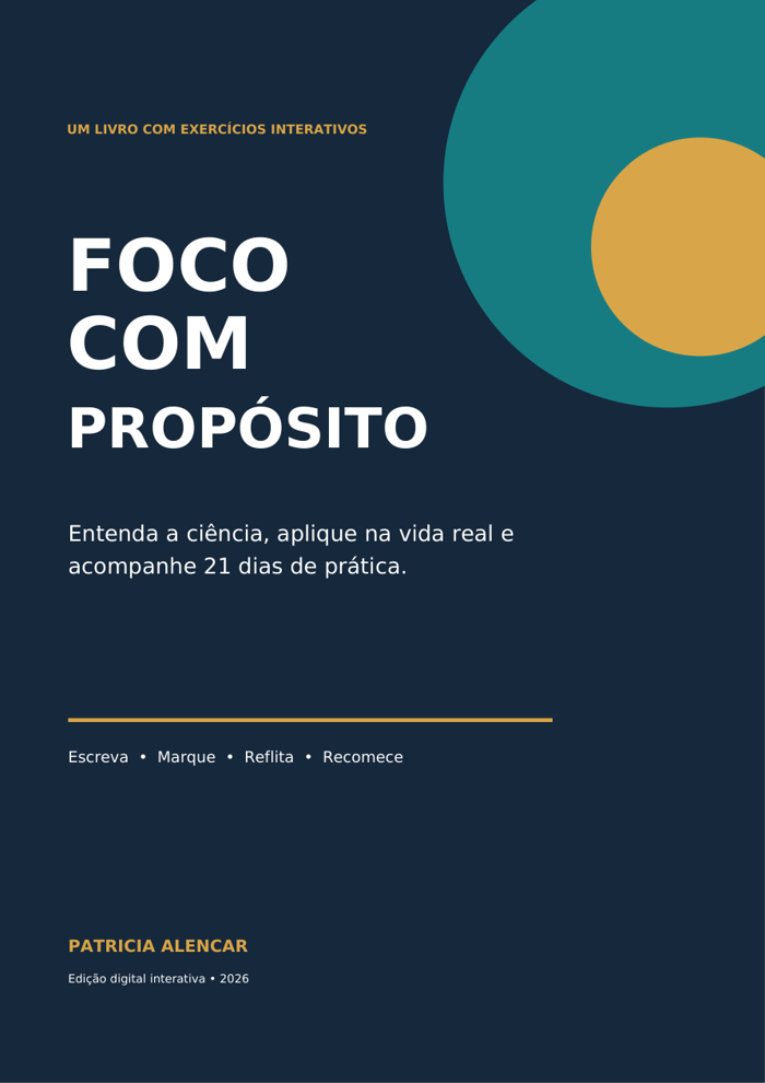 Capa do e-book interativo Foco com Propósito